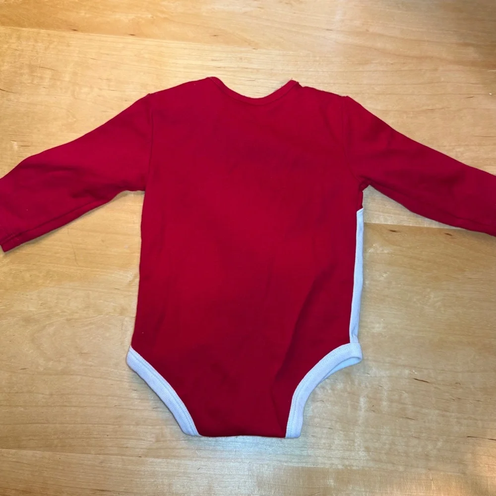 Miniwear Baby's Santa Clause Christmas Long Sleeve Bodysuit